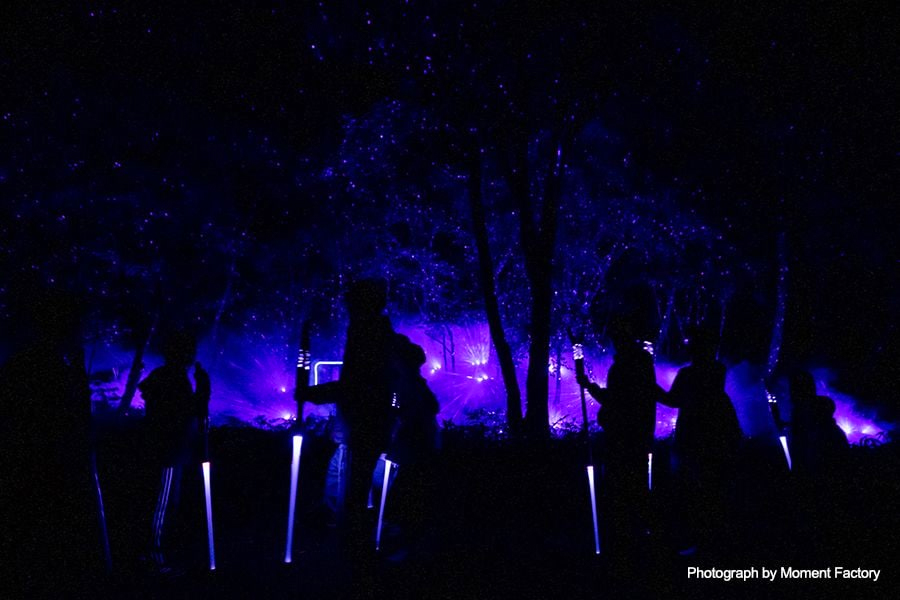 案例｜太阳成集团tyc1050为壮观的Kamuy Lumina魔法夜行旅游项目提供配乐设备