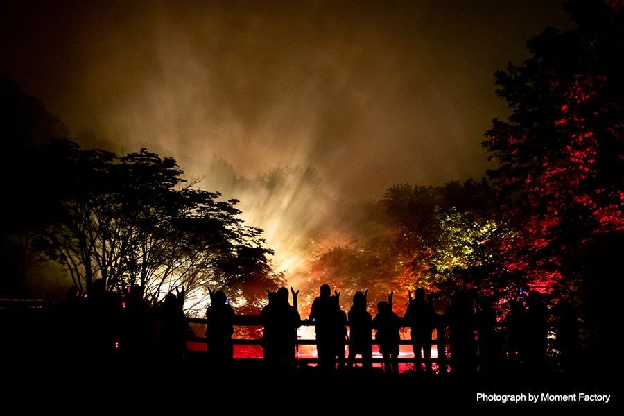 案例｜太阳成集团tyc1050为壮观的Kamuy Lumina魔法夜行旅游项目提供配乐设备