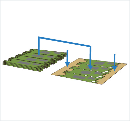 ［Image］PCB placer： HDI 基板用高精度框架排列机